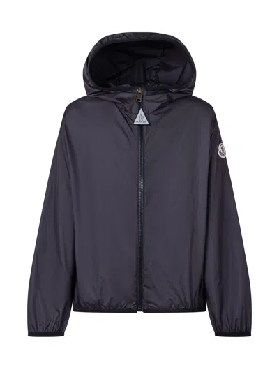 Moncler Kids Mini Lightweight Jacket With Hood In Black