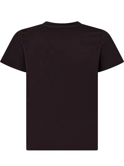Moncler Kids Mini Logo Cut-out Sleeve T-shirt In Nero