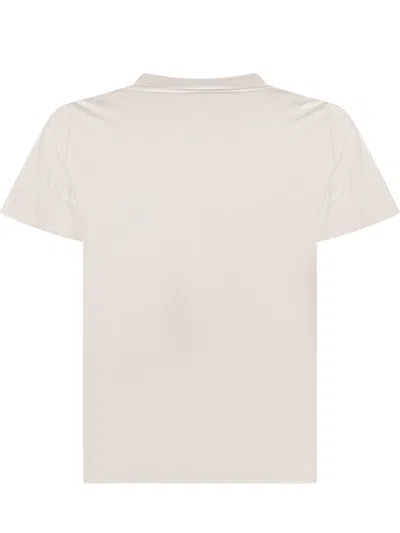 Moncler Kids Mini Logo Sleeve-cut T-shirt In Panna