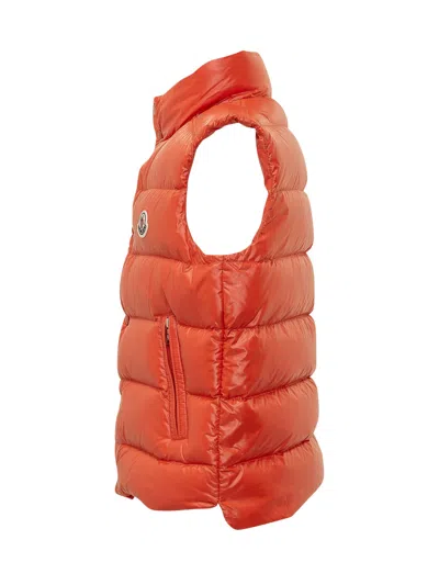 Moncler Kids Mini Padded Vest In Rosso