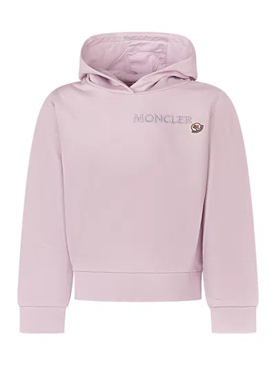 Moncler Kids Mini Pullover Hoodie For Kids In Pink