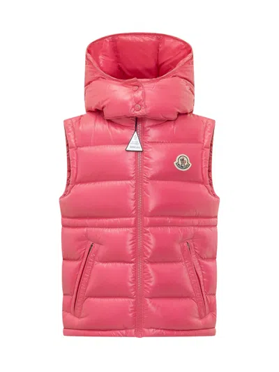 Moncler Kids Mini Quilted Puffer Vest For Kids, Down Fill In Fuxia