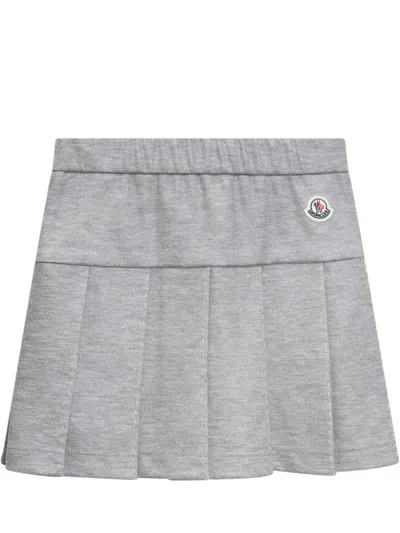 Moncler Kids Mini Skirt For Kids In Gray