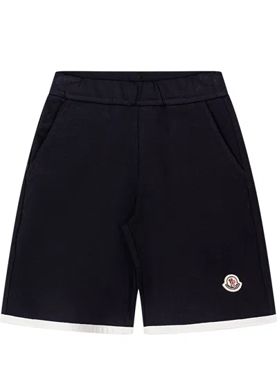 Moncler Kids Mini Stylish Shorts For Kids In Black
