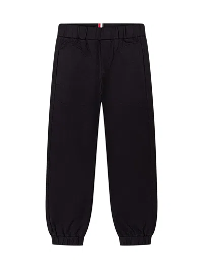 Moncler Kids Mini Stylish Trousers For Kids In Black