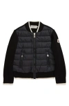 MONCLER KIDS' MIXED MEDIA QUILTED DOWN JACKET