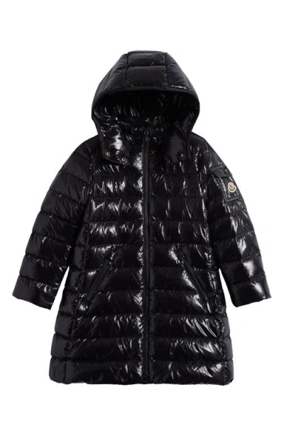 Moncler Kids' Moka Hooded Down Puffer Coat In Black