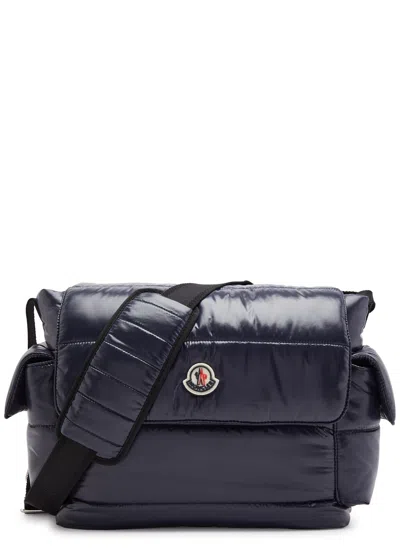 Moncler Kids Mommy Quilted Shell Changing Bag In Black