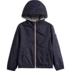 Moncler Kids' New Urville Hooded Rain Jacket In Navy