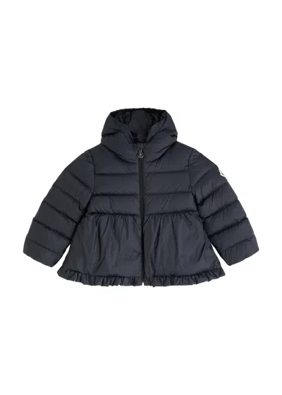 Moncler Babies'  Kids Odal Quilted Nylon Jacket In Navy