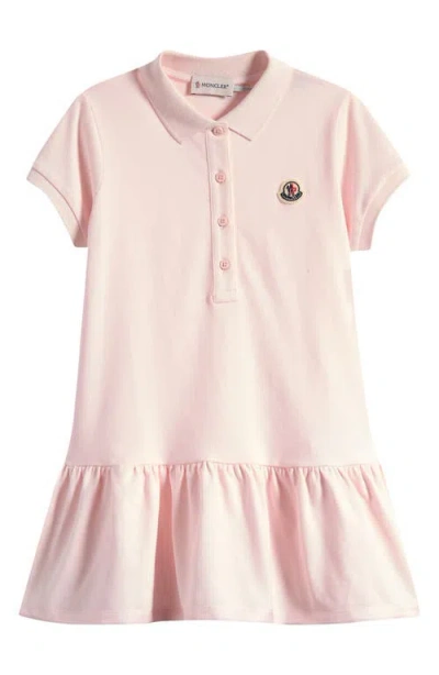 Moncler Kids' Piquè Polo Dress In Pink
