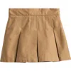 Moncler Kids' Pleated Skirt In Brown