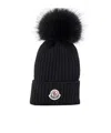 Moncler Bobble Hat In Black