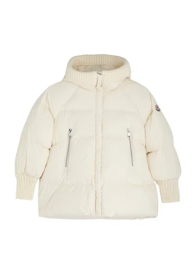 Moncler Kids Ronda Quilted Shell Jacket (8-10 Years) In White