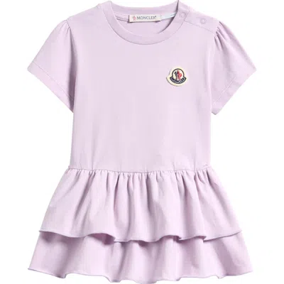 Moncler Kids' Ruffle T-shirt Dress In Pink