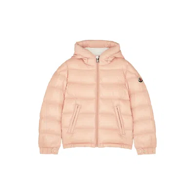 Moncler Kids Salzman Quilted Shell Jacket (8-10 Years) In Neutral