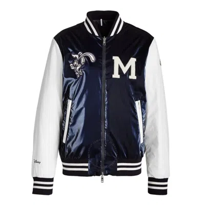 Moncler Kids Sareb Bomber Roger Rabbit Reversible Down Jacket In Blue ...
