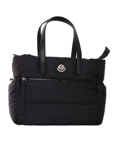 Moncler Kids Shoulder Bag. In Black