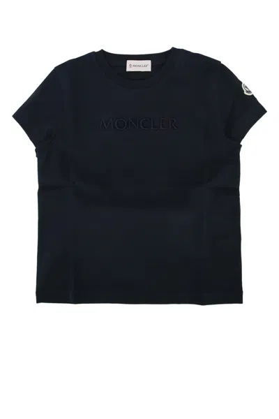 Moncler Kids Ss T-shirt In Black