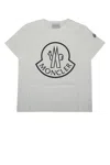 Moncler Kids Ss T-shirt In White