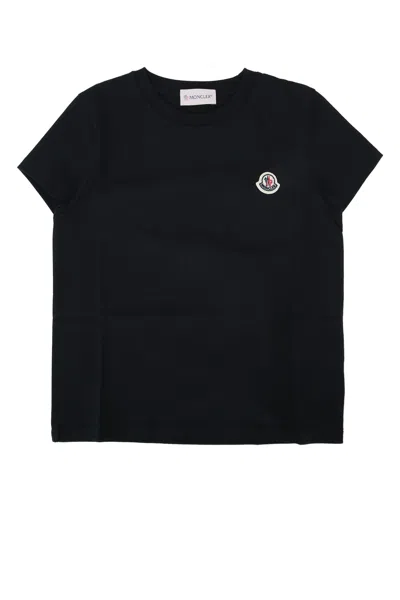 Moncler Kids Ss T-shirt Tripack In Black