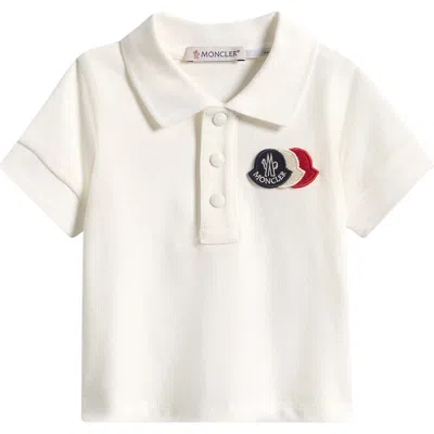 Moncler Kids' Stretch Cotton Polo In Multi