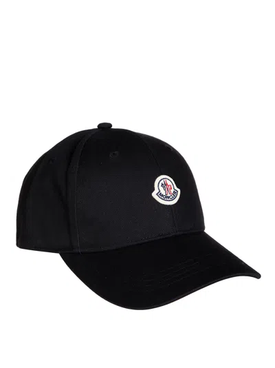 Moncler Kids' Stylish Baseball Cap In Black