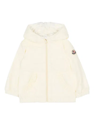 Moncler Kids Mini Kids Zip-up Hoodie With Ruffle Trim In Yellow