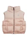 Moncler Kids Suzan Wool-blend And Shell Gilet (8-10 Years) In Pink