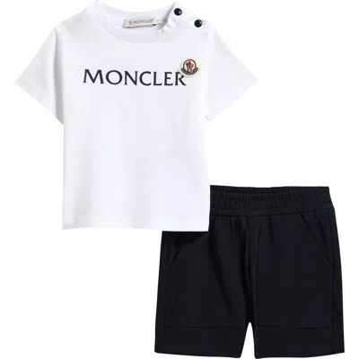 Moncler Kids' T-shirt & Shorts Set In Blue