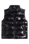 Moncler Kids' Tib Quilted Down Puffer Vest In Black