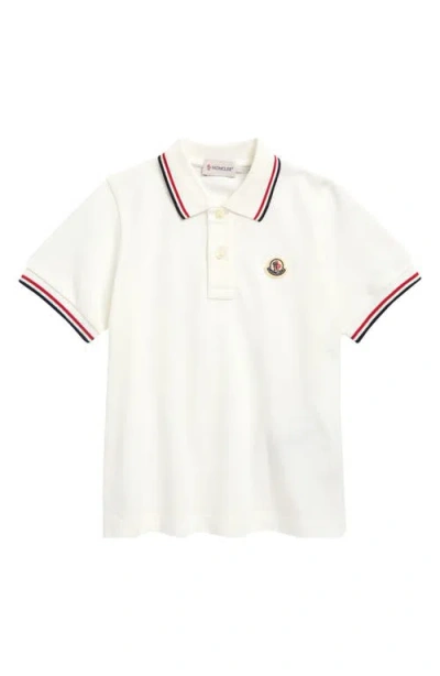 MONCLER MONCLER KIDS' TIPPED COTTON PIQUÉ POLO