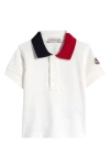 MONCLER MONCLER KIDS' TRICOLOR STRETCH COTTON POLO