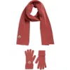 Moncler Kids' Virgin Wool Scarf & Gloves Set In Neutral