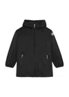 Moncler Kids Wete Hooded Shell Parka (8-10 Years) In Black