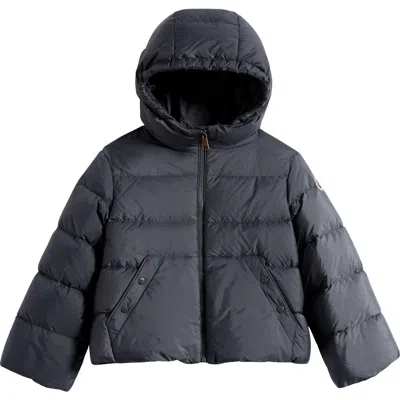 Moncler Kids' Xhante Hooded Down Puffer Jacket In Blue