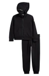 Moncler Kids' Zip-up Hoodie & Joggers Set In Black