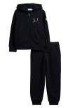 Moncler Hoodie And Pants Set In Black