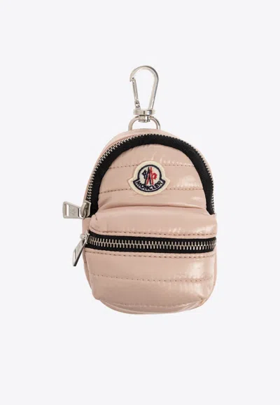 Moncler Kilia Backpack Key-ring In Pink