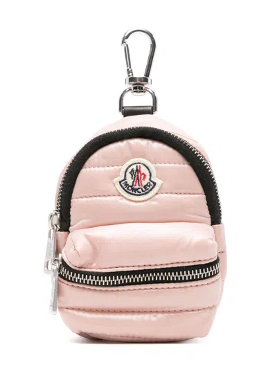 Moncler Kilia Backpack Keyring In Black