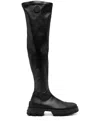 Moncler Hevea Over The Knee Boot In Black