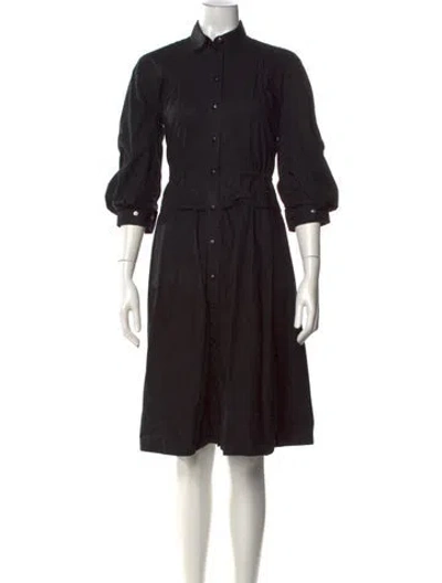 Pre-owned Moncler Knee-length Dress In Black