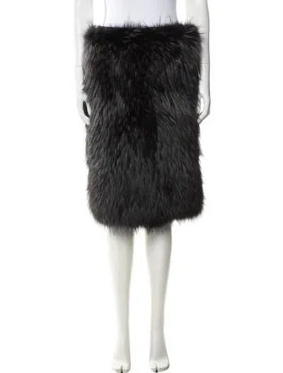 Pre-owned Moncler Knee-length Skirt In Black