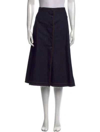 Pre-owned Moncler Knee-length Skirt In Blue