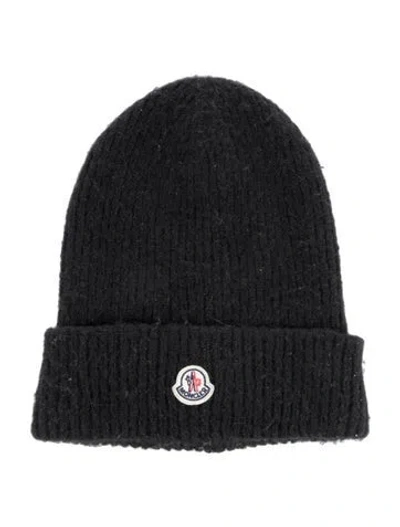 Pre-owned Moncler Knit Beanie In Black