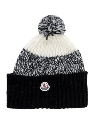 Pre-owned Moncler Knit Beanie In Black