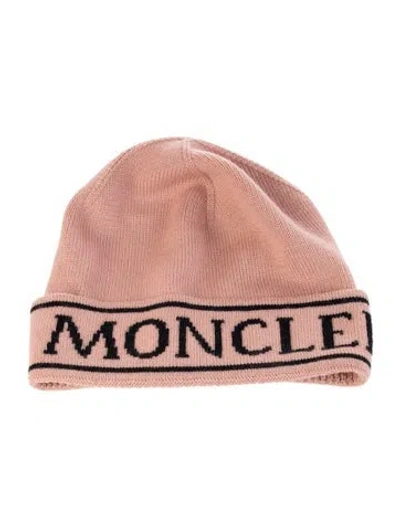 Pre-owned Moncler Knit Cap In Pink