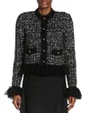 Moncler Fringe Button-front Cardigan In Black