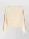 Moncler Oversized Cotton Jersey Sweatshirt With Crochet Detailing