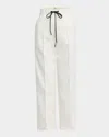 Moncler Knit Drawstring Sweatpants In White